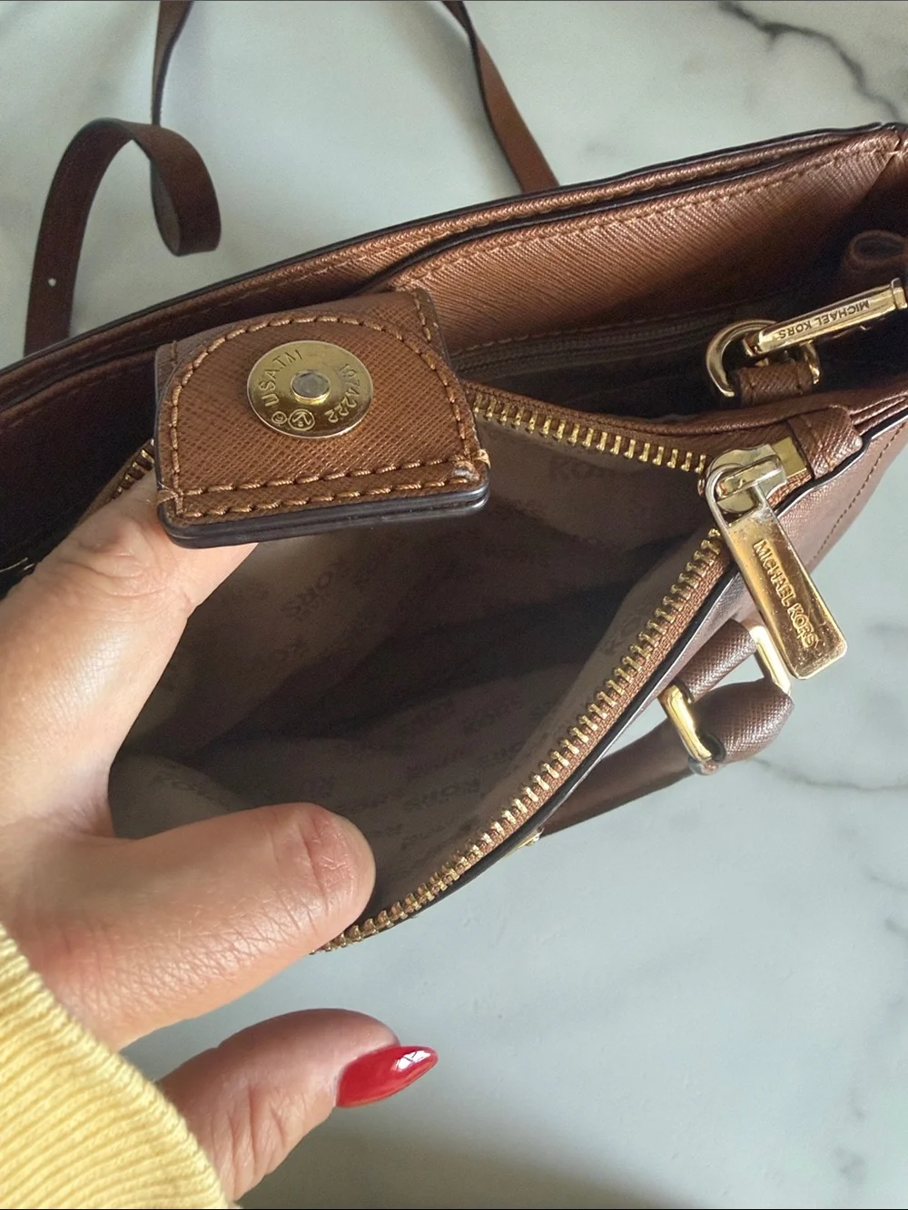 Michael Kors structured saffiano